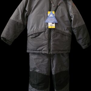 Snozu Kids Black and Gray Puffer Jacket and Pants